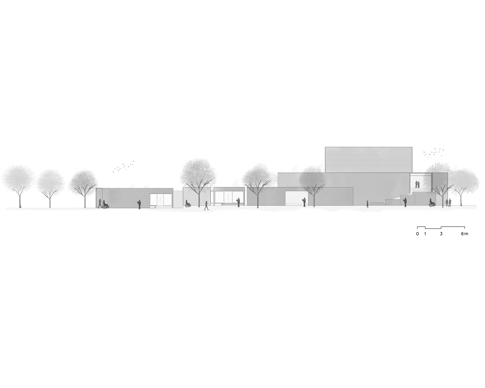 Campus elevation drawing