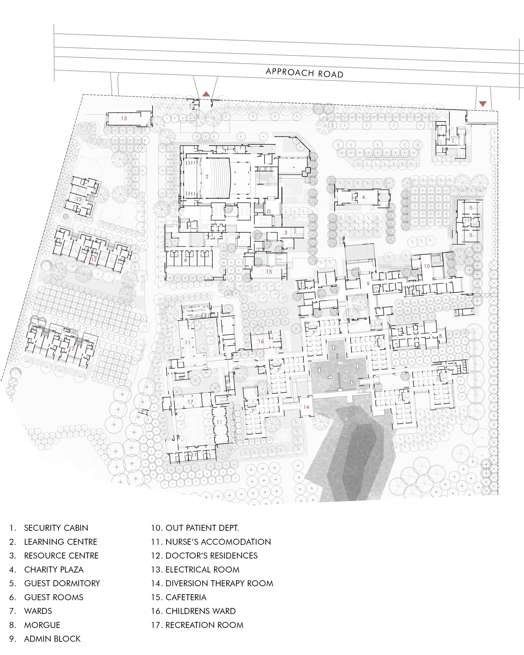 Campus master plan drawing