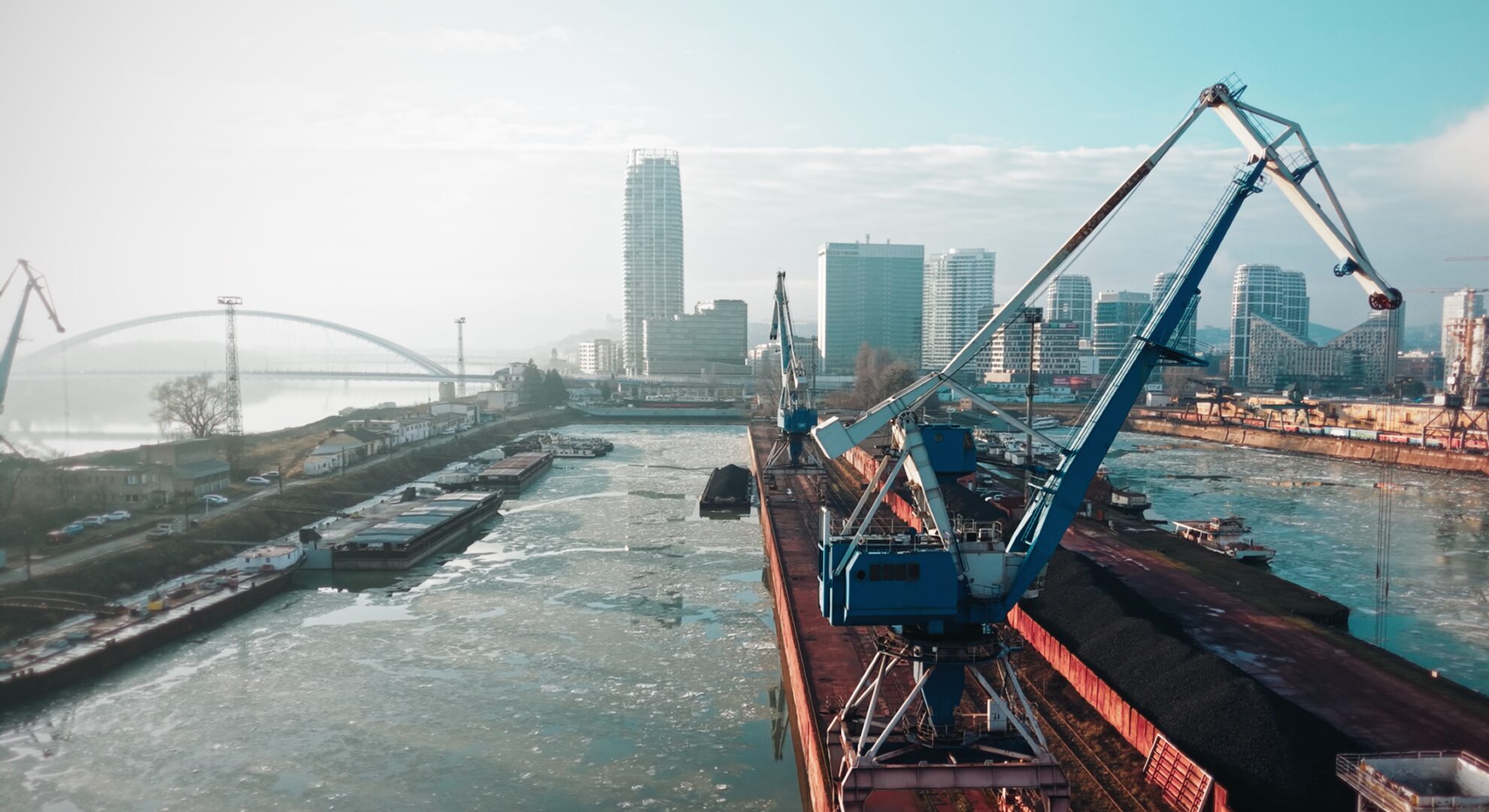 Winter Harbour Bratislava masterplanning competition. Image: mib.sk