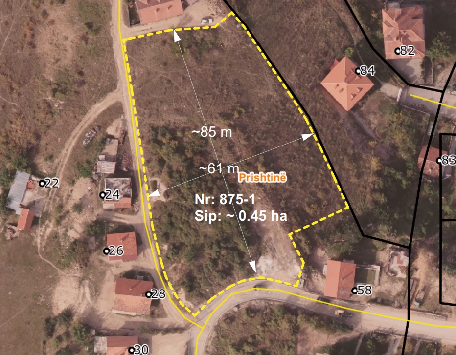 Fig. 2 - Kolovicë neighborhood location map